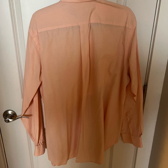 Vineyard Vines Men's Light Orange Button Down Shirt - Picture 3 of 4